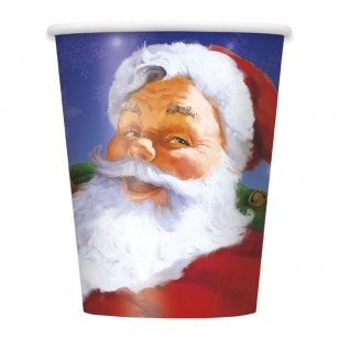 Holiday Santa Claus Christmas Paper Cups